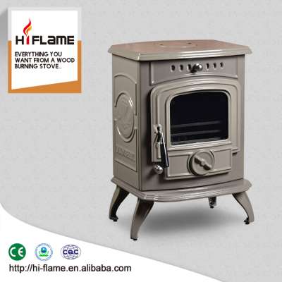 Best selling HF332 Enamel Caesious CE Approved freestanding cast iron wood burning fireplace