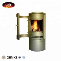 2018 Circular Freestanding Cast Iron Kit Wood Burning Barrel Stove